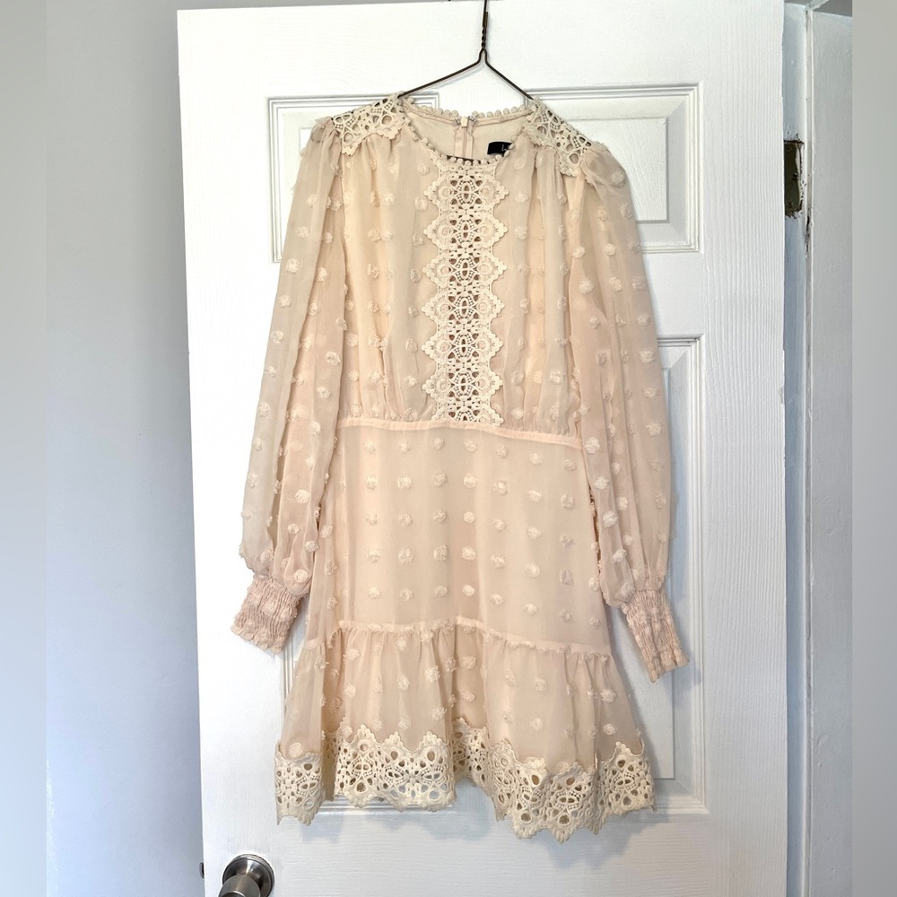Lulu's Cream Lace Boho Dress